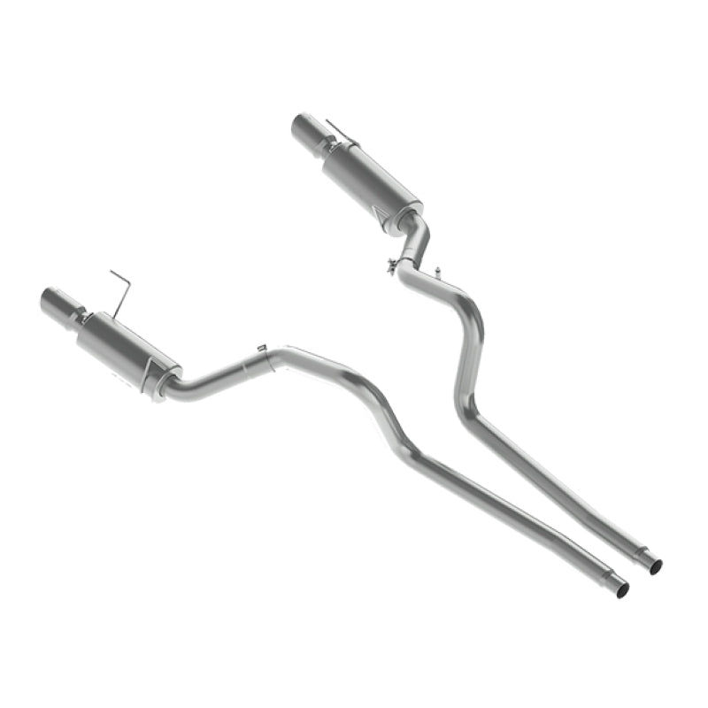 MBRP 05-09 Ford Shelby GT500 / GT Dual Split Rear Street Version 4in Tips T409 Exhaust System-SR1 Performance