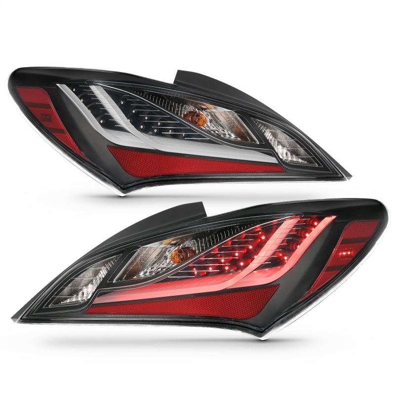 ANZO 10-13 Hyundai Genesis 2DR LED Taillights Smoke-SR1 Performance