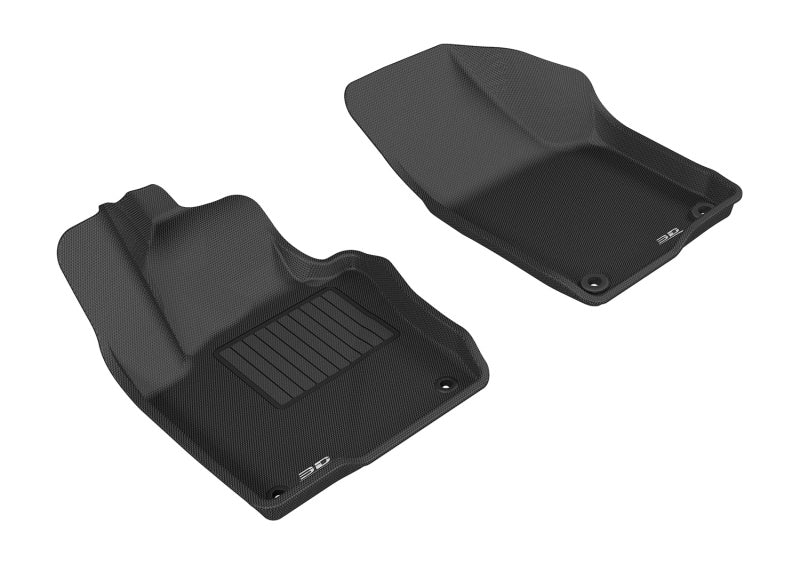 3D MAXpider 2011-2018 Volkswagen Jetta Sedan Kagu 1st Row Floormat - Black-SR1 Performance