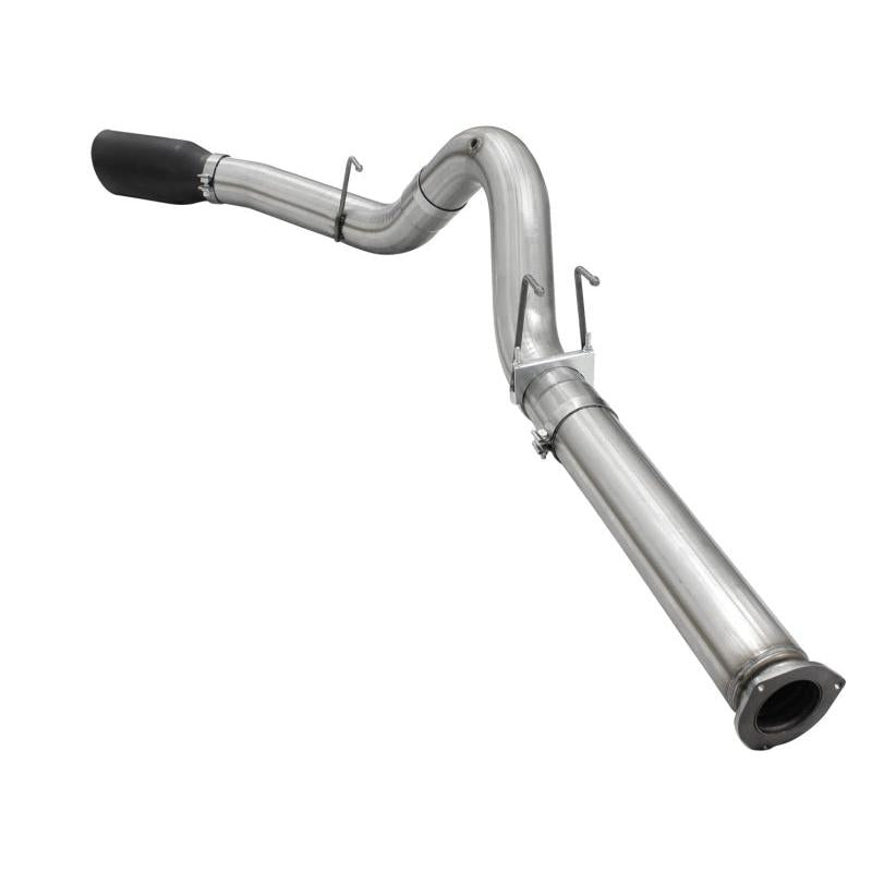 aFe Atlas Exhausts 5in DPF-Back Aluminized Steel Exhaust Sys 2015 Ford Diesel V8 6.7L (td) Black Tip-SR1 Performance