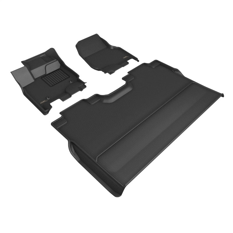 3D Maxpider 22-23 Ford F-150 Supercrew Kagu Floor Mat- Black R1 R2-SR1 Performance