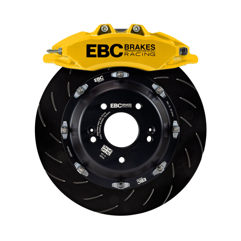 EBC Racing Toyota GR Supra 2019+ Yellow Apollo-6 Big Brake Kit with 380mm Rotors – Front