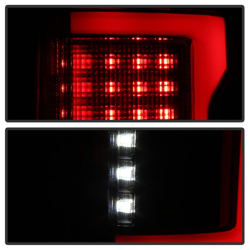 Spyder 15-17 Ford F-150 LED Tail Lights (w/Blind Spot) - Black Smoke (ALT-YD-FF15015BS-LBLED-BSM)-SR1 Performance