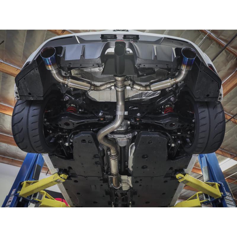 aFe 23-24 Toyota GR Corolla L3 1.6L (t) Gemini XV 3in to 2-1/2in Cat Back Exhaust w/ Black Tips-SR1 Performance