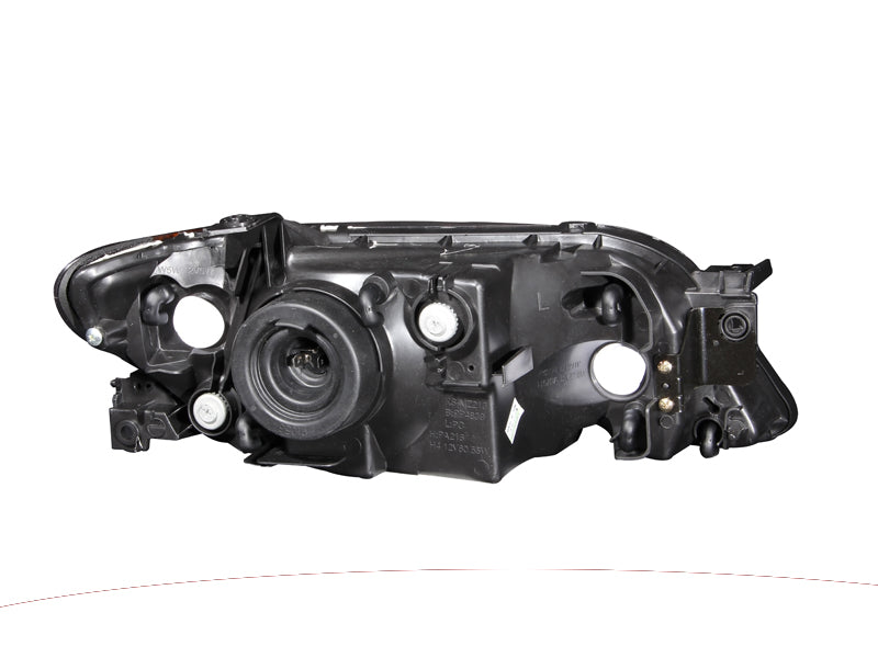 ANZO 2001-2003 Mazda Protege Crystal Headlights Black-SR1 Performance