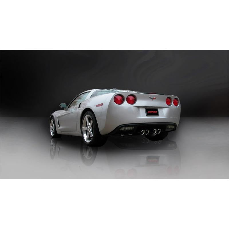 Corsa 2009-2013 Chevrolet Corvette C6 6.2L V8 Polished Sport Axle-Back Exhaust-SR1 Performance