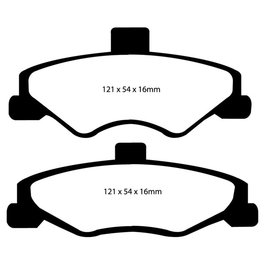 EBC Redstuff Ceramic Rear Brake Pads for Pontiac Firebird and Chevrolet Camaro – Low Dust, High Performance
