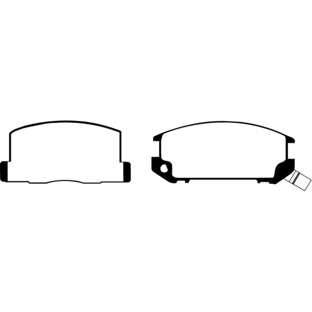 EBC Yellowstuff Rear Brake Pads for Toyota MR2 1985-1990 – High-Performance Street and Track Use