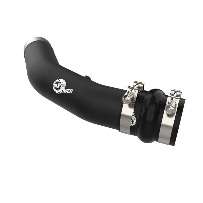 aFe 23-24 Ford Diesel Trucks V8-6.7L (td) BladeRunner 3in. Aluminum Hot Charge Pipe - Black-SR1 Performance