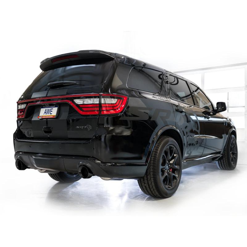 AWE Tuning 18-23 Dodge Durango SRT & Hellcat Track Edition Exhaust - Diamond Black Tips-SR1 Performance