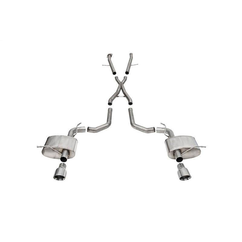 Corsa 2021-2024 Dodge Durango SRT Hellcat Cat-Back 2.75in Dual Rear Exit Xtreme 4.5in Polished Tips-SR1 Performance