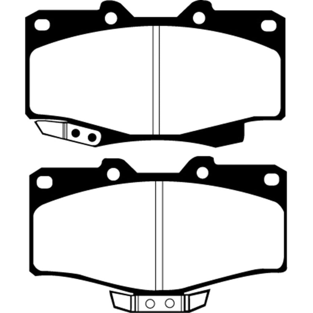 EBC Greenstuff 90-91 Toyota 4Runner Front Brake Pads – Heavy Duty Disc Pads for Offroad and Daily Use
