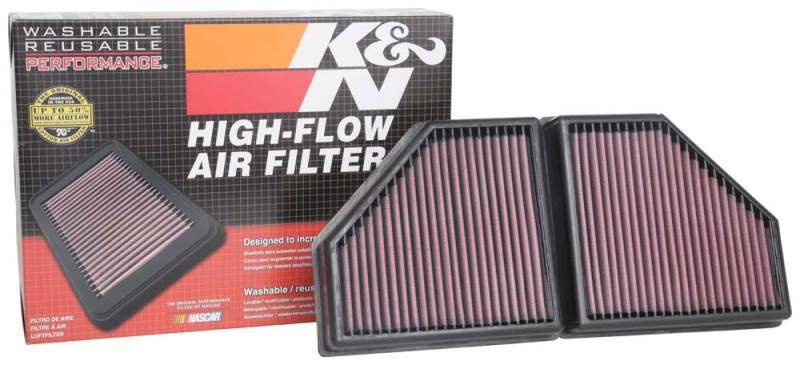 K&N 16-19 BMW 750i L6-4.4L F/I Replacement Drop In Air Filter-SR1 Performance
