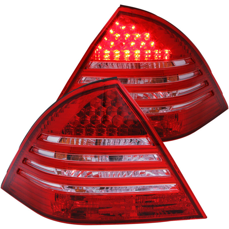ANZO 2001-2004 Mercedes Benz C Class W203 Taillights Red/Smoke-SR1 Performance