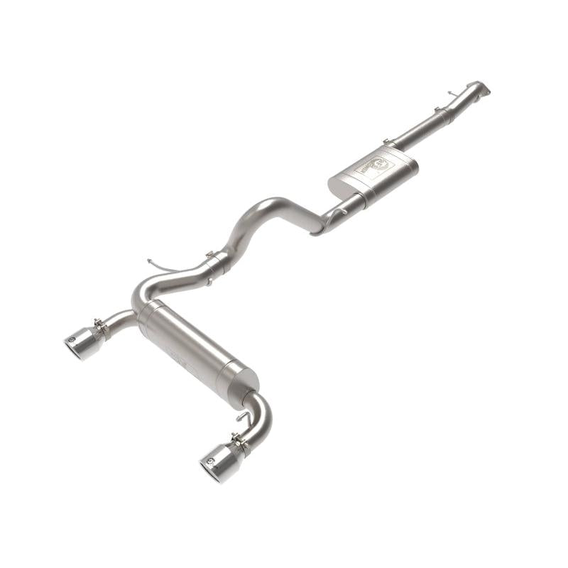 aFe 2021+ Ford Bronco L4-2.3L (t) / V6-2.7L (tt) Vulcan 3in. to 2.5in. SS Cat-Back - Polished-SR1 Performance