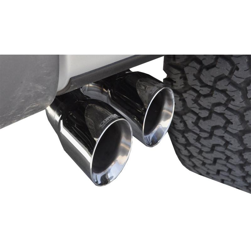 Corsa 2011-2014 Ford F-150 Raptor 6.2L V8 133in Wheelbase Polished Xtreme Cat-Back Exhaust-SR1 Performance