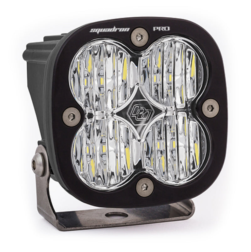Baja Designs Squadron Pro Black Wide Cornering Pattern LED Light Pod - Clear-SR1 Performance
