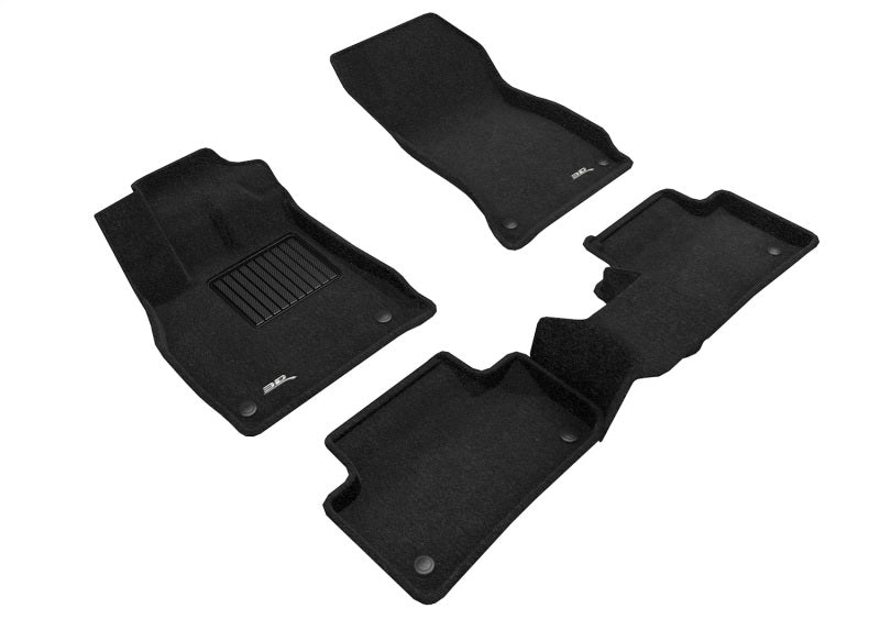 3D MAXpider 18-23 Audi Q5/SQ5 (FY/80A) / 21-23 Q5 PHEV Elegant Floor Liner R1 & R2 - Black-SR1 Performance