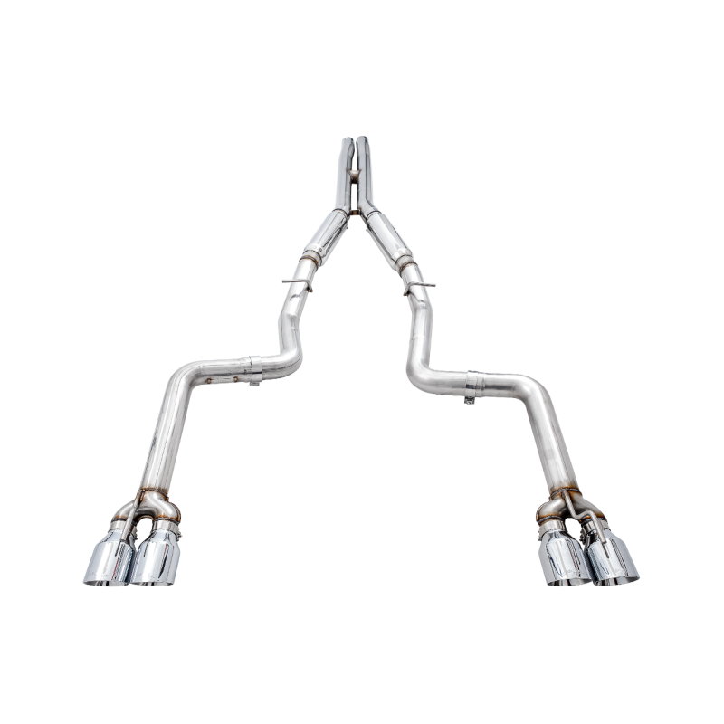 AWE Tuning 2017+ Dodge Challenger 5.7L Track Edition Exhaust - Chrome Silver Quad Tips-SR1 Performance