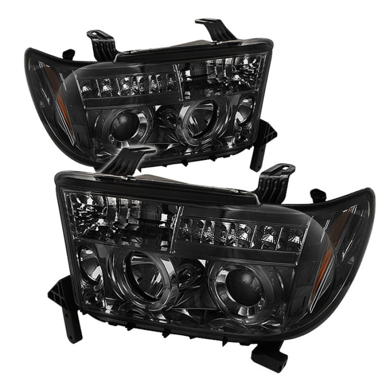 Spyder Toyota Tundra 07-13 Projector Headlights LED Halo LED Smke PRO-YD-TTU07-HL-SM-SR1 Performance