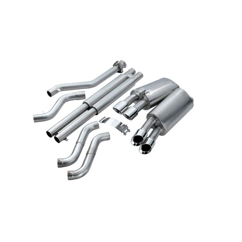 Corsa 1992-1995 Chevrolet Corvette C4 5.7L V8 LT1 Sport Cat-Back Exhaust w/ Twin 3.5in PolishedTips-SR1 Performance