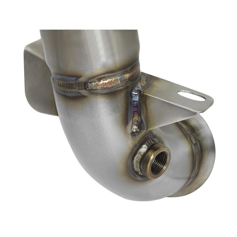 aFe 09-13 MINI Cooper S (R56) L4 1.6L (t) Twisted Steel Down Pipe 2-1/2in 304 Stainless Steel w/ Cat-SR1 Performance