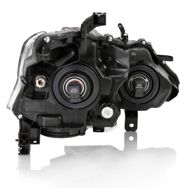 ANZO 2013-2015 Nissan Altima Projector Headlight Black Amber-SR1 Performance