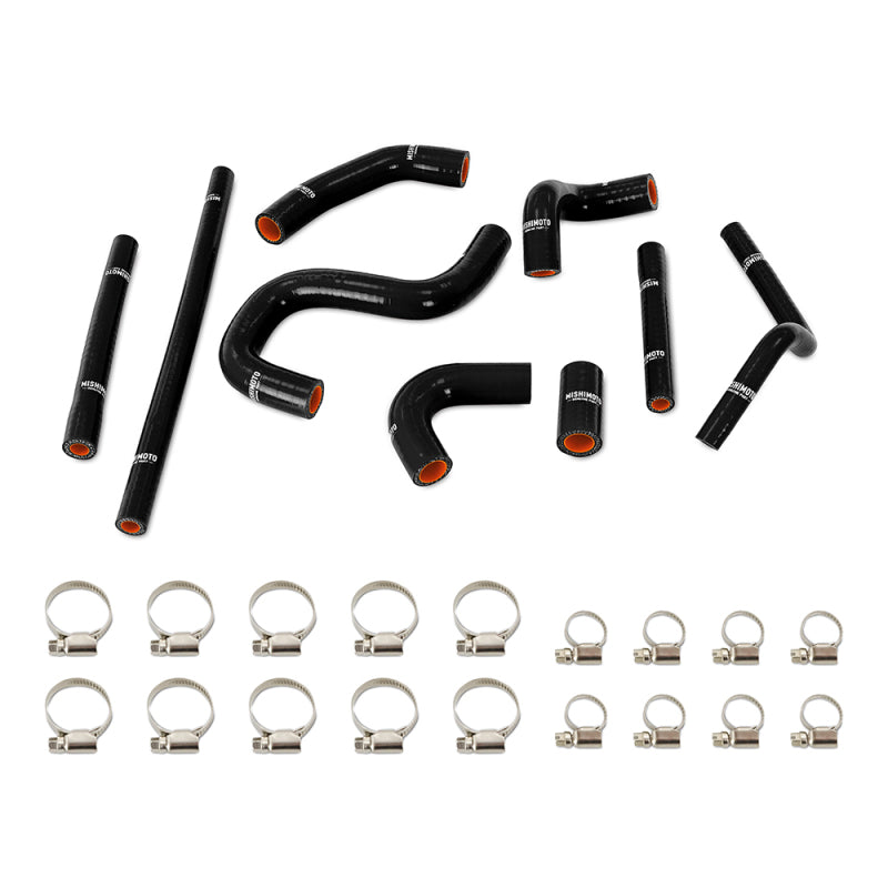Mishimoto 96-02 Toyota 4Runner 3.4L (w/ Rear Heater) Silicone Heater Hose Kit - Black-SR1 Performance