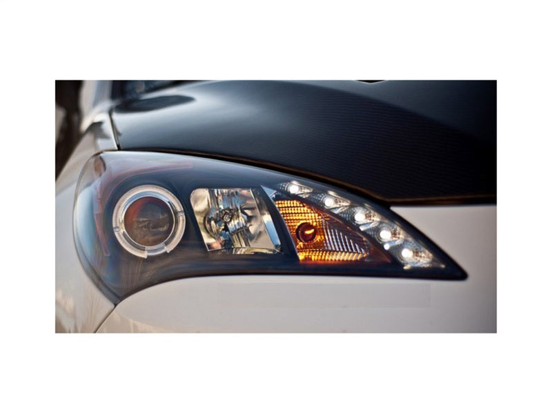 Spyder Hyundai Genesis 10-12 Projector Halogen Model- LED Halo DRL Blk PRO-YD-HYGEN09-DRL-BK-SR1 Performance