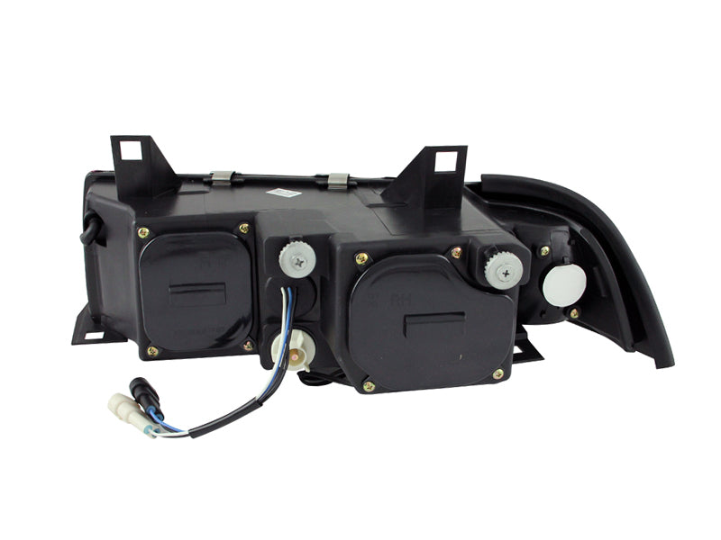 ANZO 1992-1998 BMW 3 Series E36 Projector Headlights w/ Halo Black G2 1 pc-SR1 Performance