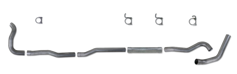 Diamond Eye KIT 4in TB MFLR RPLCMENT PIPE SGL AL: 89-93 DODGE CUMMINS 5.9L-SR1 Performance