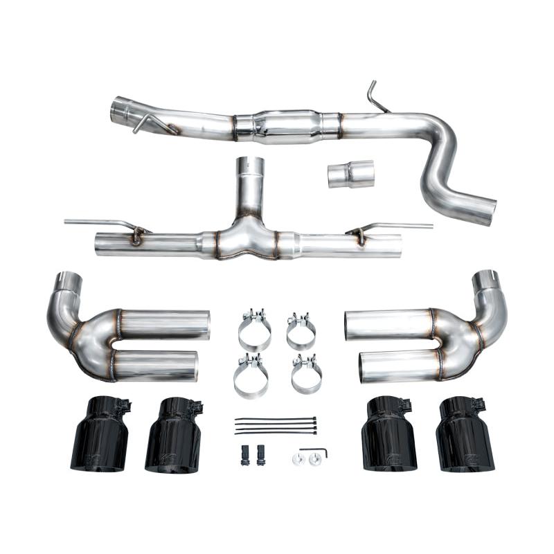 AWE 22-24 Audi 8Y S3 Track Edition Exhaust - Diamond Black Tips-SR1 Performance