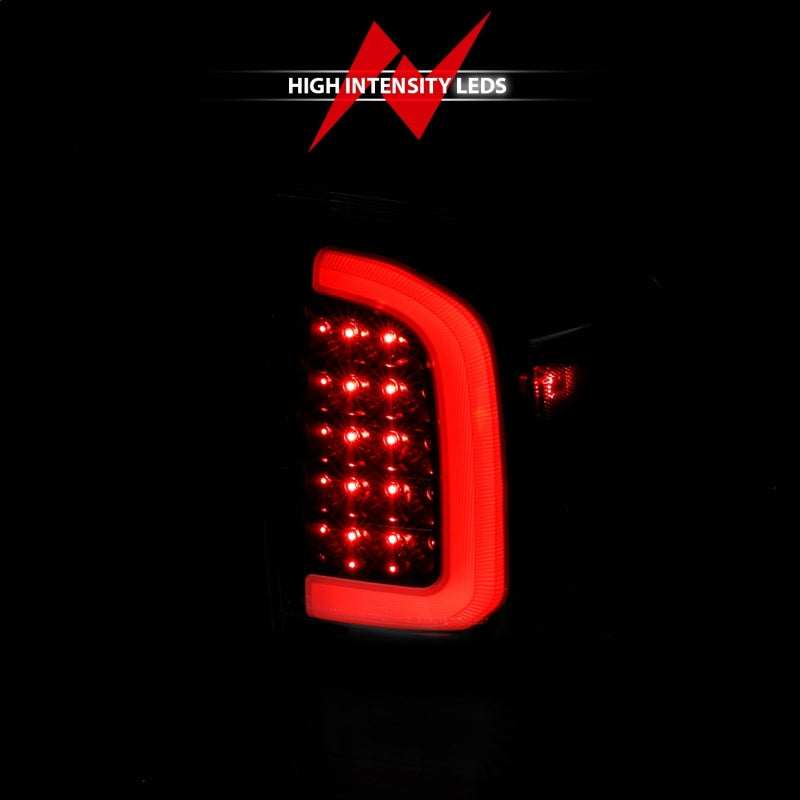 ANZO 16-21 Toyota Tacoma LED Tail Lights - w/ Light Bar Sequential Black Housing & Clear Lens-SR1 Performance