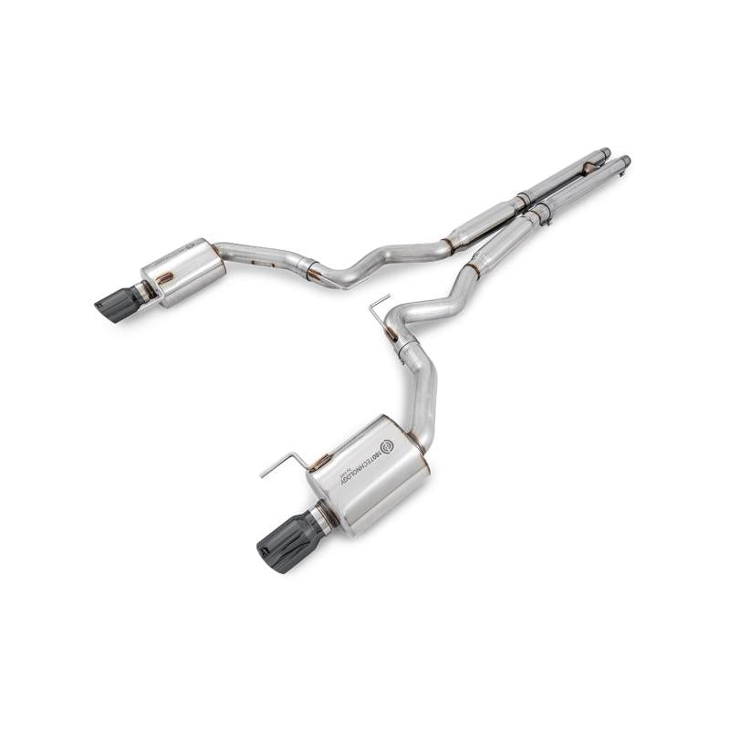 AWE Tuning S550 Mustang GT Cat-back Exhaust - Touring Edition (Diamond Black Tips)-SR1 Performance