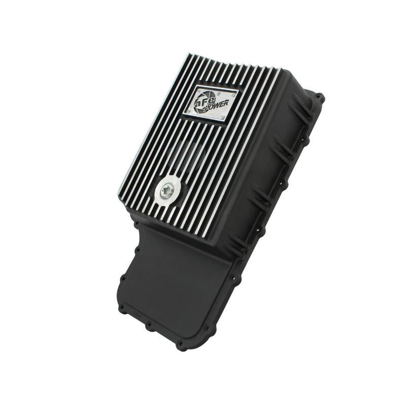 aFe Power Transmission Pan Black Machined 11-14 Ford 6R140 Trucks V8 6.7L (td)-SR1 Performance