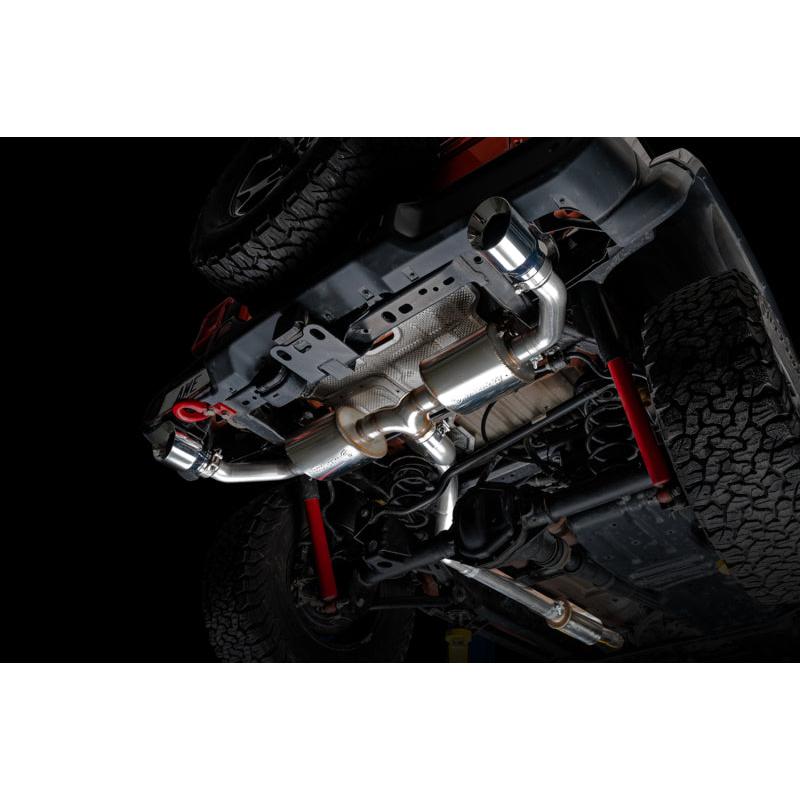 AWE Tuning 2018+ Jeep Wrangler JL/JLU Tread Edition Axle-Back Dual Exhaust - Chrome Silver Tips-SR1 Performance