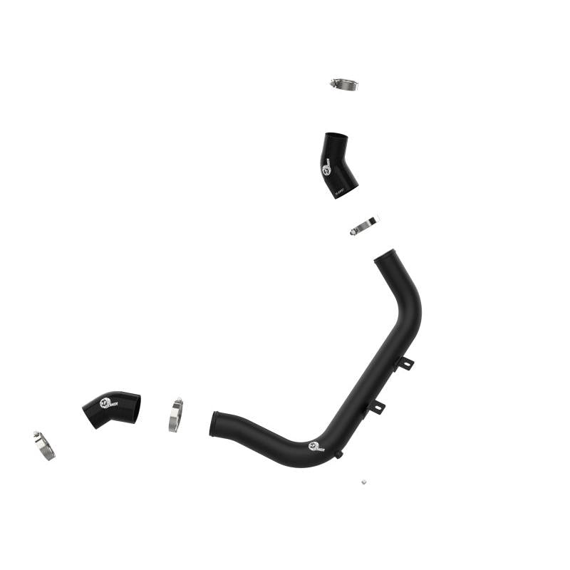 aFe BladeRunner 2-1/4 IN Aluminum Hot Charge Pipe Black 17-20 Hyundai Elantra GT L4-1.6L (t)-SR1 Performance