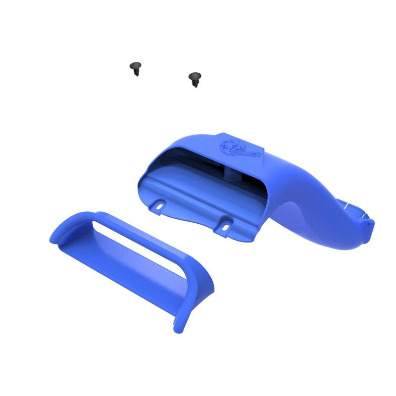 aFe Rapid Induction Dynamic Air Scoop 2021+ Ford F-150V6/V8 - Blue-SR1 Performance