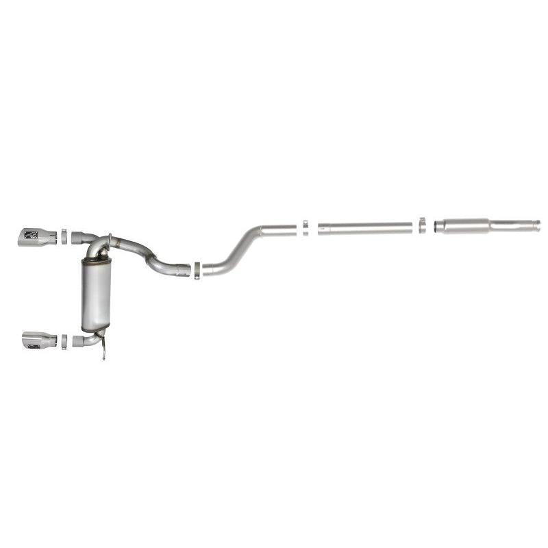aFe Rebel Series 409 Stainless Steel Cat-Back Exhaust 18-21 Jeep Wrangler JL 2.0L (t) - Polished Tip-SR1 Performance