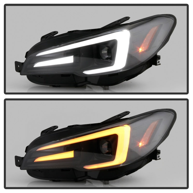 Spyder Subaru Impreza WRX 15-20 Halogen Model Projector Headlights - Black PRO-YD-SWRX15SI-SBSEQ-BK-SR1 Performance