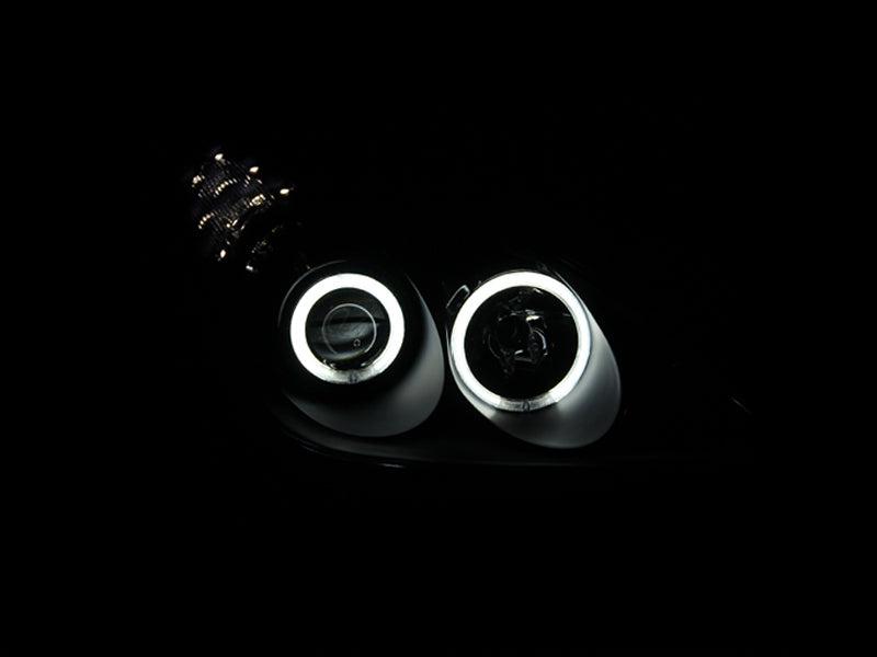 ANZO 2002-2003 Lexus Es300 Projector Headlights w/ Halo Black-SR1 Performance