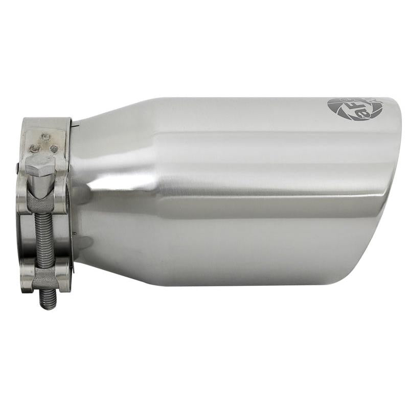 aFe MACH Force-Xp Universal 304 SS Single-Wall Clamp-On Exhaust Tip - Polished-SR1 Performance