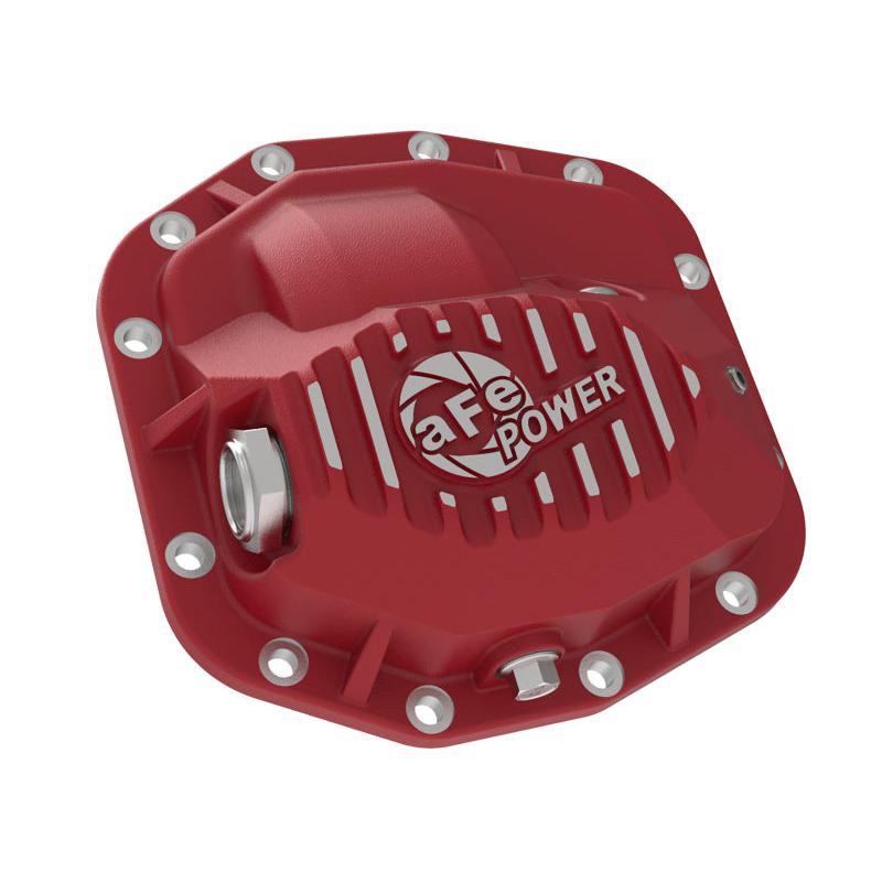 aFe Pro Series Front Differential Cover Red 2018+ Jeep Wrangler (JL) V6 3.6L (Dana M186)-SR1 Performance