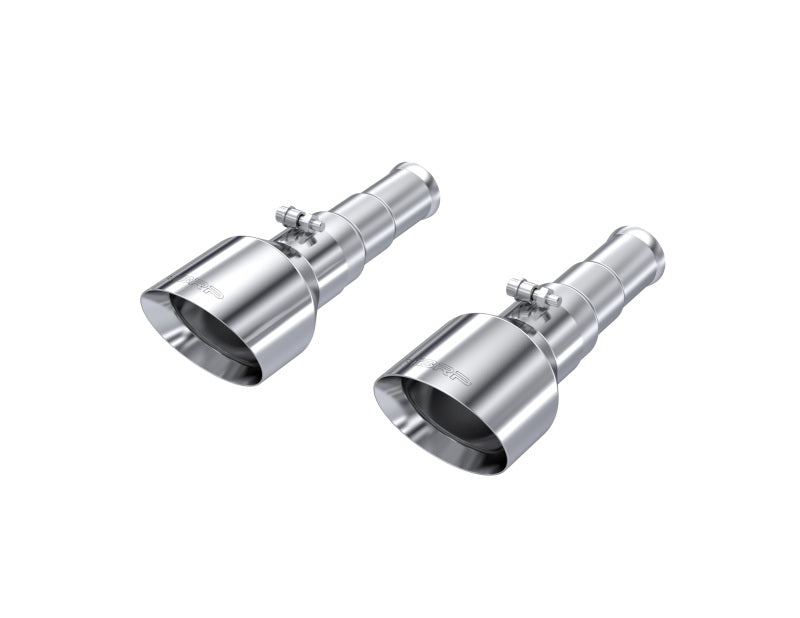 MBRP 19-24 Ram 1500 5.7L Hemi 3in Inlet 5in OD Dual Wall Angle Cut T304 SS Exhaust Tips - Pairs-SR1 Performance