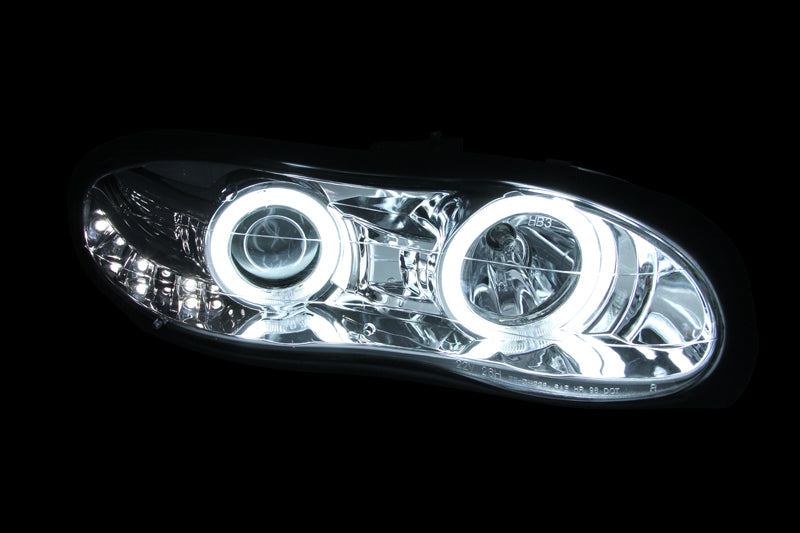 ANZO 1998-2002 Chevrolet Camaro Projector Headlights w/ Halo Chrome-SR1 Performance