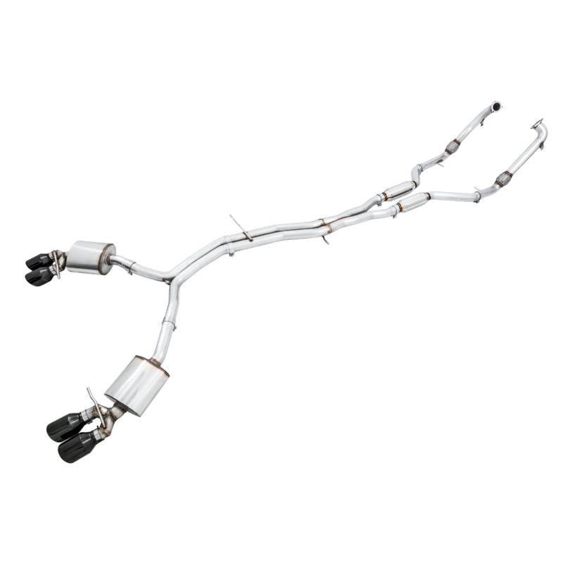 AWE Tuning Audi B9 S5 3.0T Touring Edition Exhaust - Black Diam Tips (102mm)-SR1 Performance