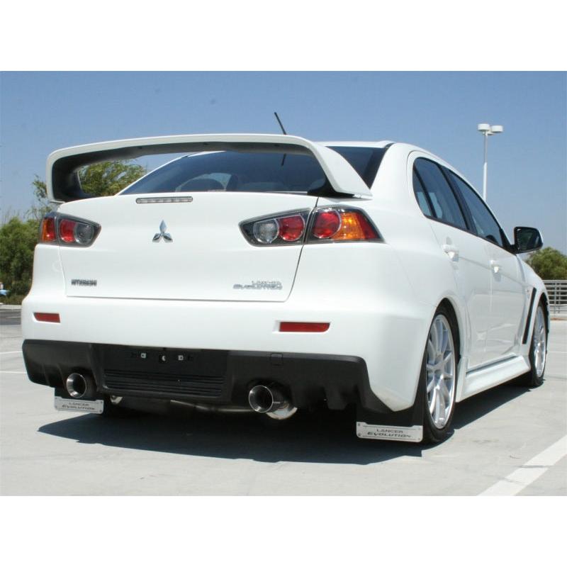 aFe Takeda Exhaust 304SS Dual Cat-Back w/ Polished Tips 08-13 Mitsubishi Lancer Evo X L4 2.0L Turbo-SR1 Performance