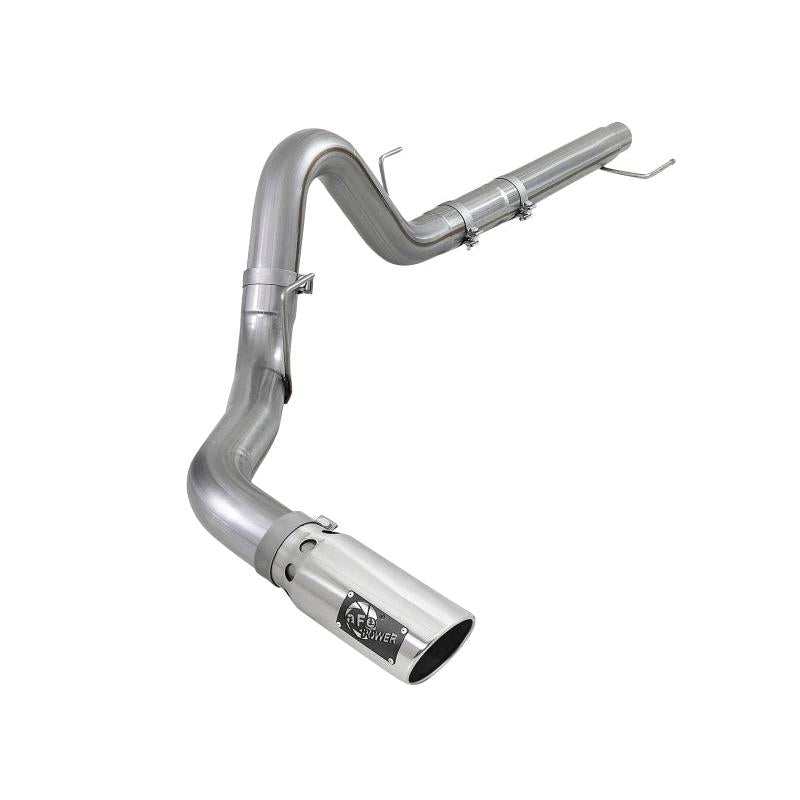 aFe Large Bore-HD 4in 409 SS DPF-Back Exh 18-19 Ford F-150 V6-3.0L (td) w/ Polished Tip-SR1 Performance