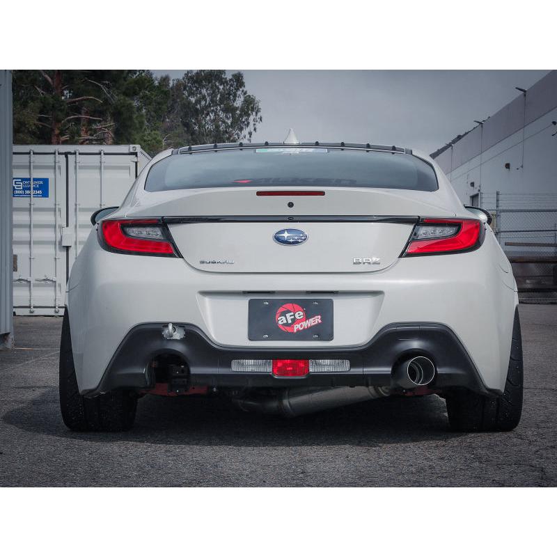 aFe 13-22 Toyota GR86/FR-S/BRZ H4-2.0L/2.4L Takeda 3in 304 SS Cat-Back Exhaust System w/ Brushed Tip-SR1 Performance