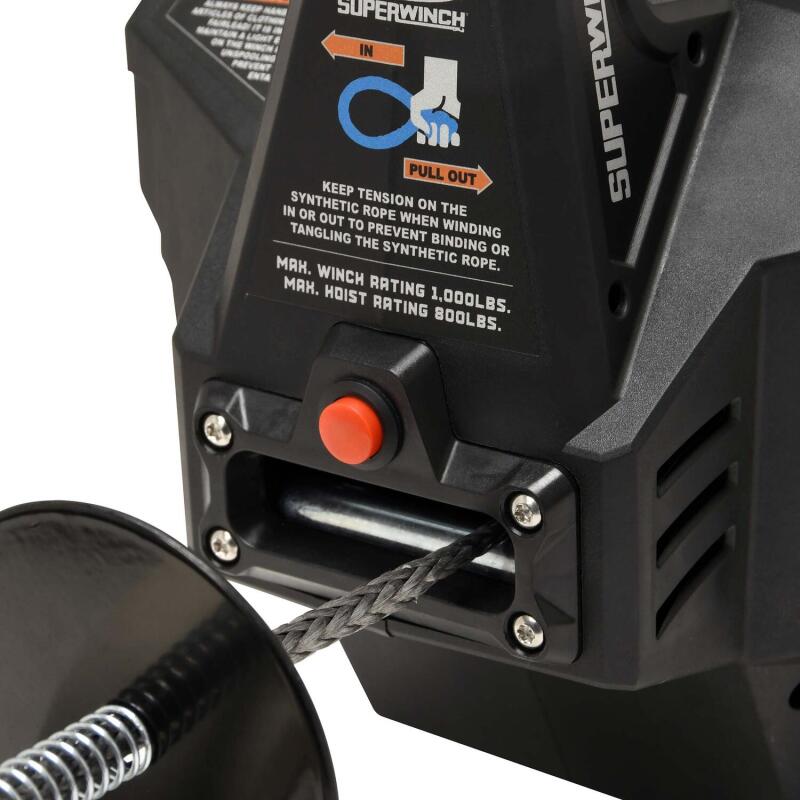 Superwinch Hand Hauler 1000 Winch 24 VDC 1000 lbs Line Pull Soft Shackle Rope End Safely-SR1 Performance